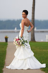 Wedding photograph of a stunning bride at The Waterfront in Hamilton